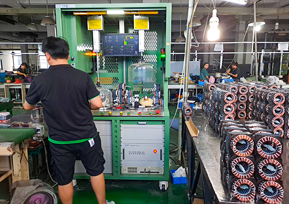 壓縮機電機定子真空測試設備應用現(xiàn)場