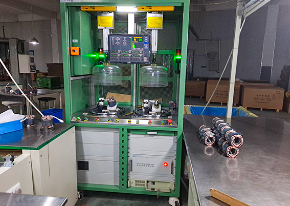 壓縮機電機定子真空測試設備應用現(xiàn)場